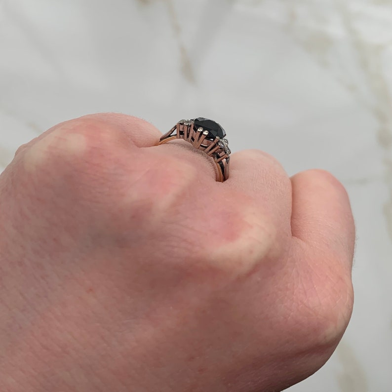 Vintage 18 Carat Gold Tourmaline and Diamond Ring image 7