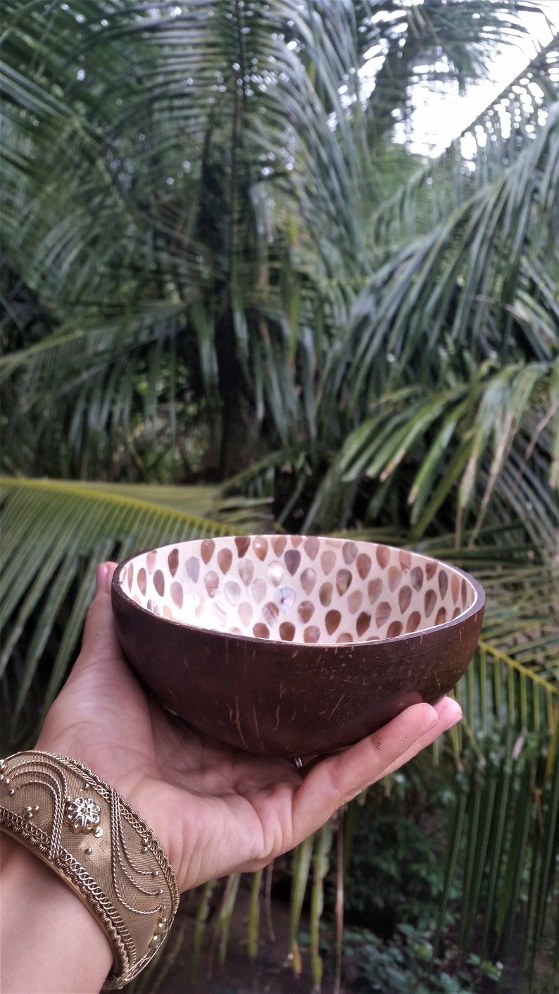 Coconut shell plates / Coconut shell bowl / Handcraft Bowl / Etsy