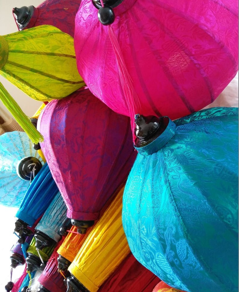 Silk lanterns Chinese Lantern lanterns for wedding | Etsy