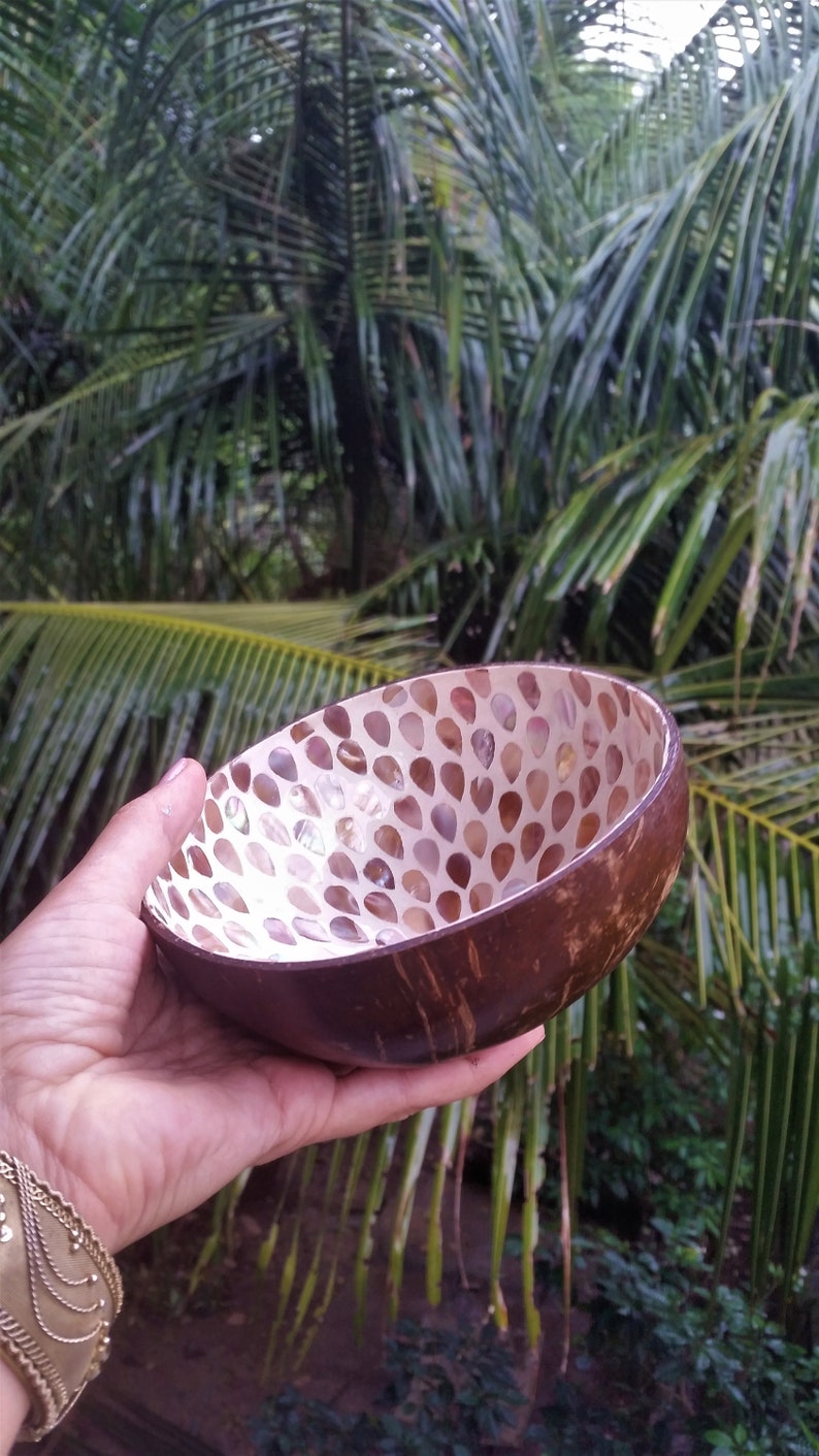 Coconut shell plates / Coconut shell bowl / Handcraft Bowl / Etsy