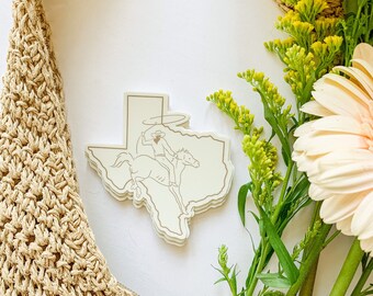 Texas Pride Sticker | Texas | Rodeo Sticker | Cowboy | Bronco Sticker