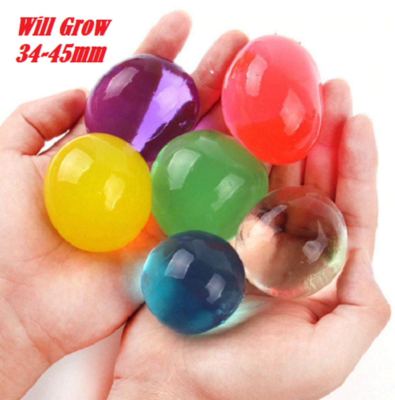 100pcs/lot Large Orbeez Hydrogel Pearl Shaped Big 40mm Crystal Etsy