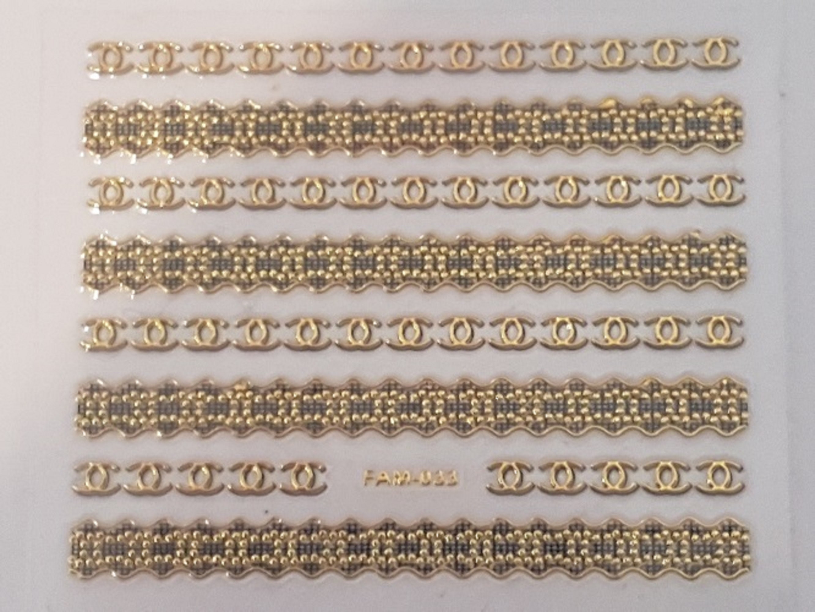 Gold Nail Stickers - wide 6