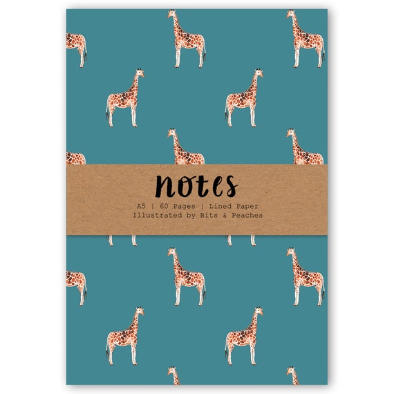 giraffes Two giraffes on an a6 notepad giraffe notepad love giraffes