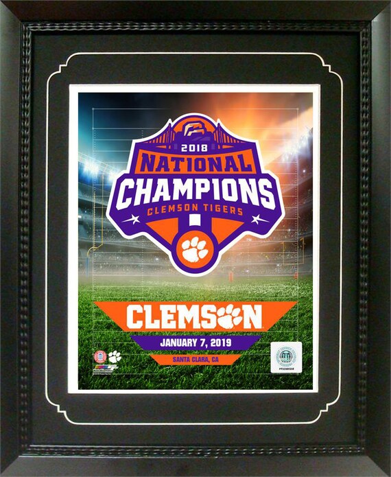 Clemson Tigers 2018 National Champions 11x14 Championship Frame