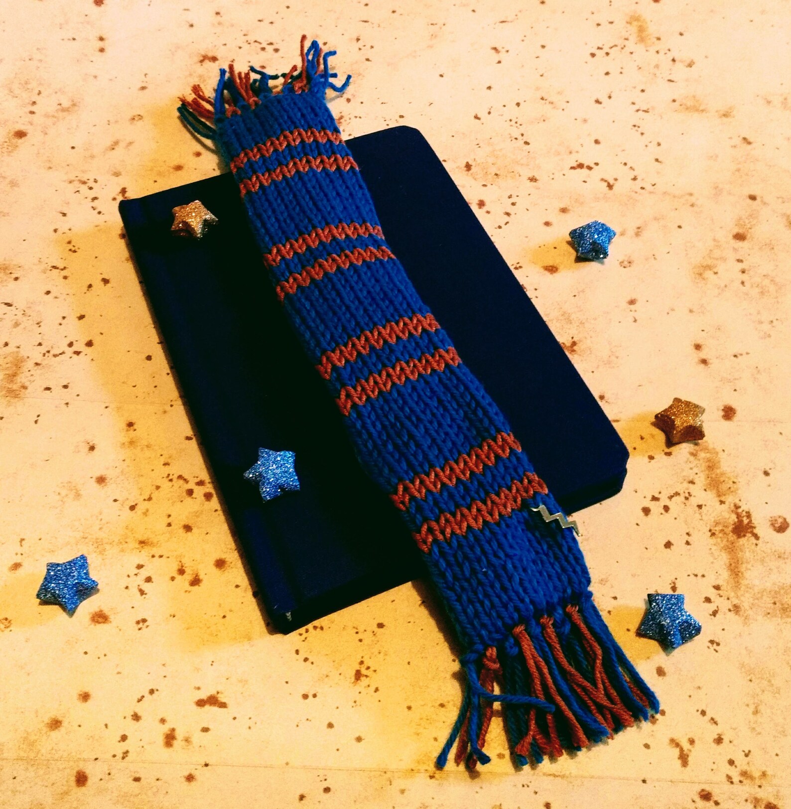 harry potter scarf bookmark knitting pattern