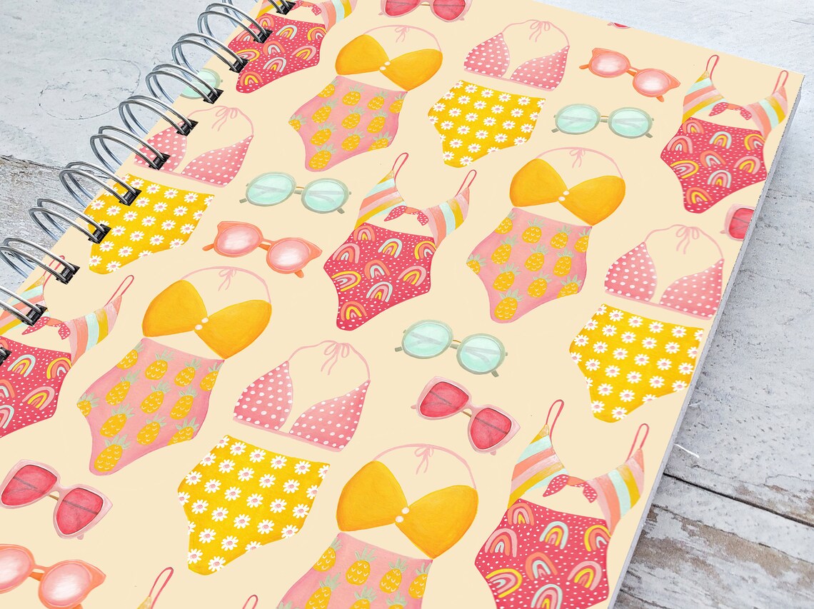 Swimsuit Notebook Summer Art Journal Beach Art Vacation Etsy Australia