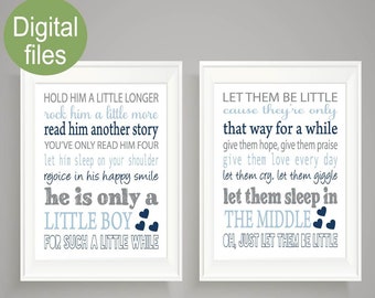 Hold Him a Little Longer Printable File Inspirational Wall | Etsy