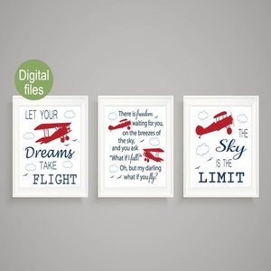 airplane wall decor airplane nursery baby boy nursery baby boy airplane nursery wall art aviation art airplane nursery what if I fall print