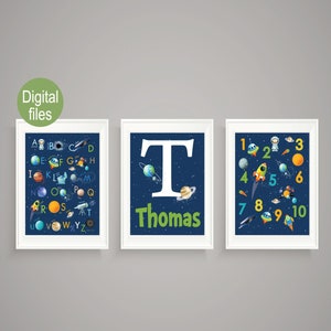 space wall decor space nursery baby boy nursery baby boy space nursery wall art rocket outer space alphabet wall decor space name wall art