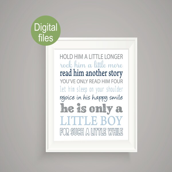 Little Boy Wall Art Etsy