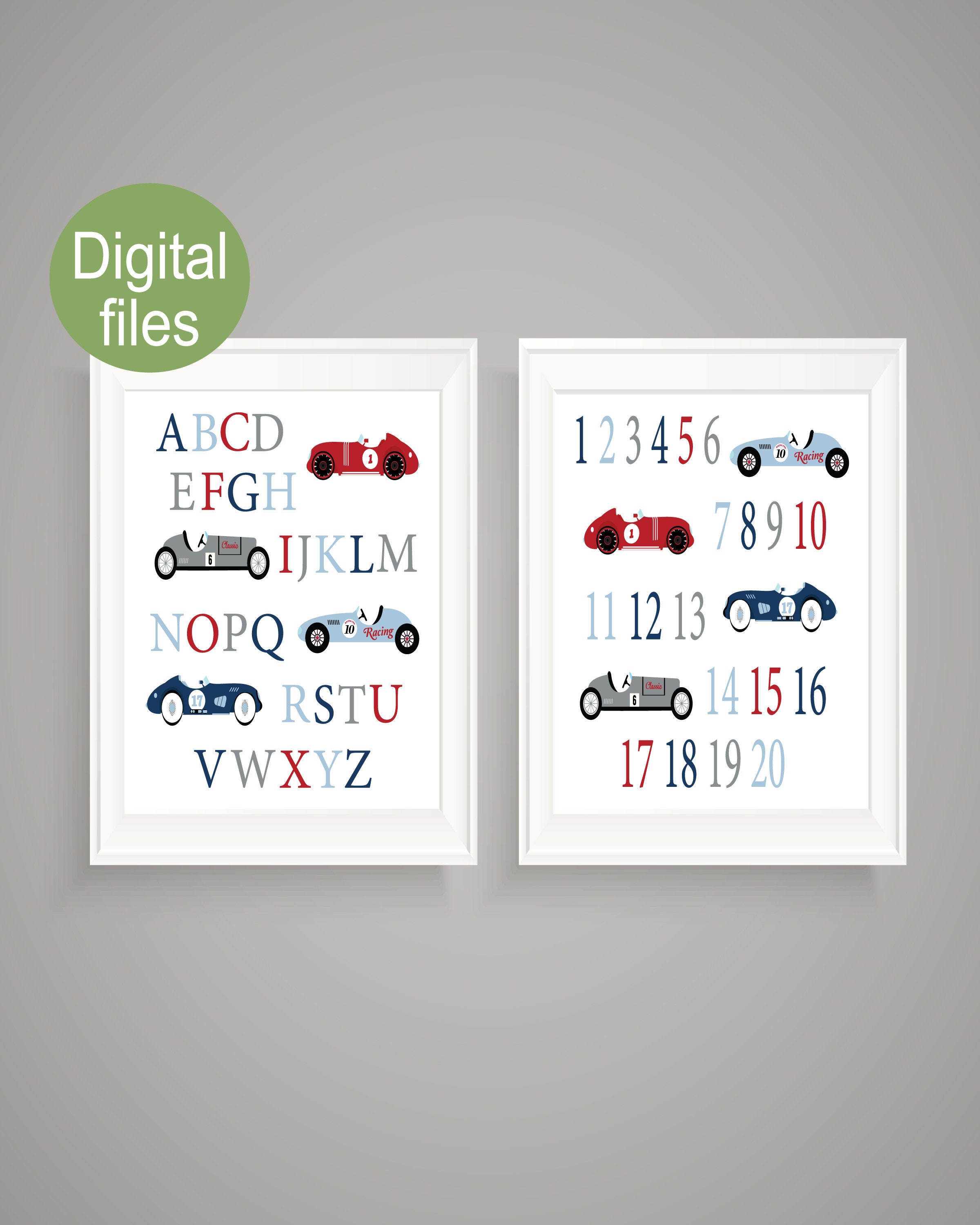 Race Car Wall Decor Nursery Race Car Nursery Baby Boy Nursery Etsy