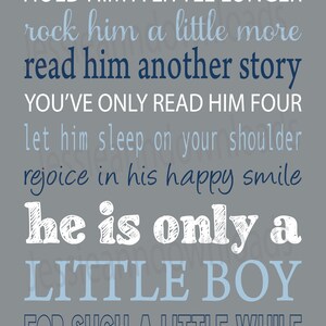 Hold Him a Little Longer Printable File Inspirational Wall Decor Baby ...
