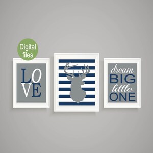 baby boy deer nursery wall decor deer nursery wall prints baby boy nursery wall decor baby girl decor buck nursery dream big little one