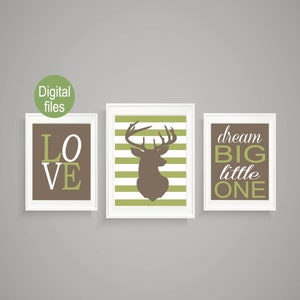 baby boy deer nursery wall decor deer nursery wall prints baby boy nursery wall decor baby girl decor buck nursery dream big little one