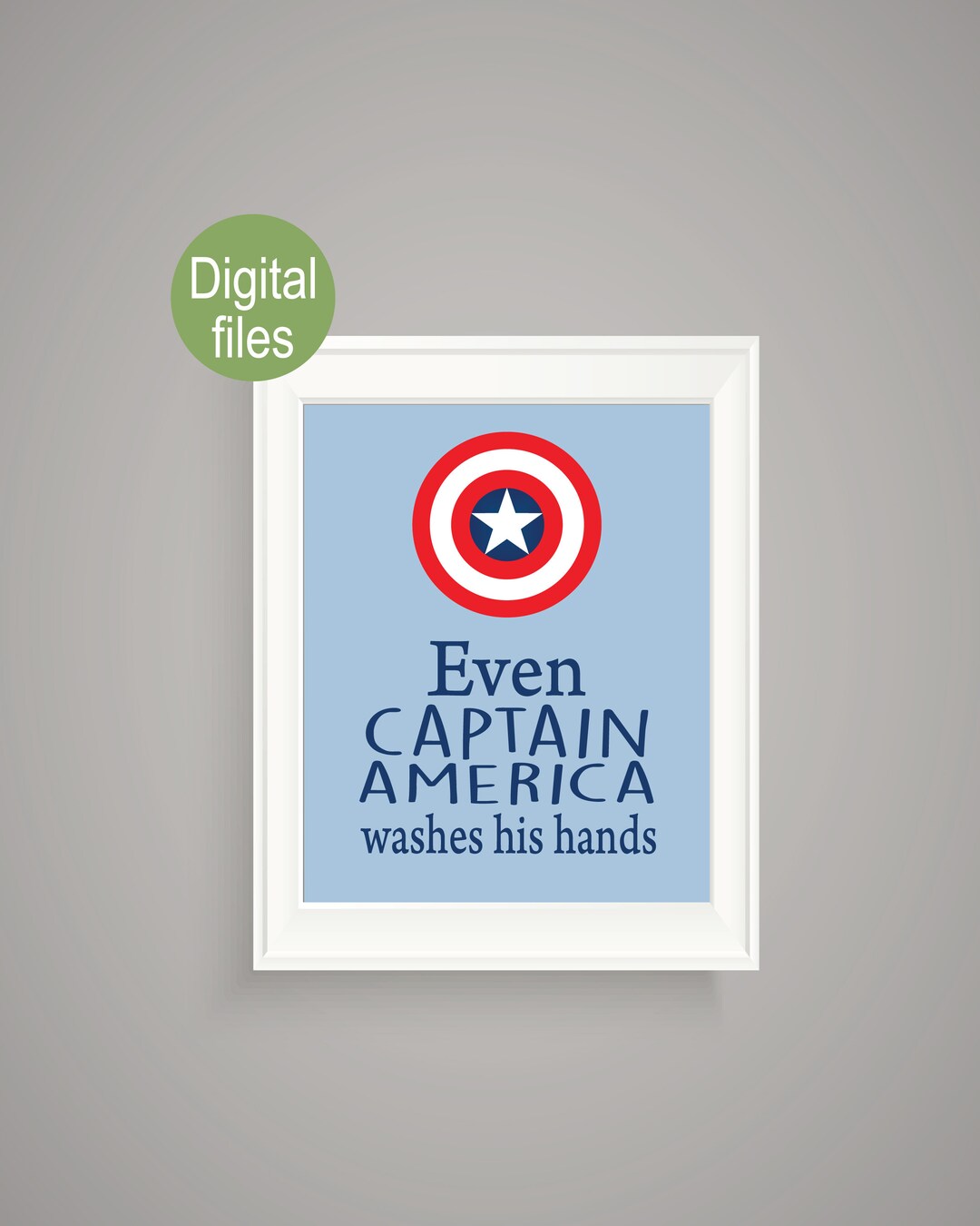 Superhero Wall Decor Bathroom Decor Captain America Bathroom Wall Decor Superhero Kid Bathroom