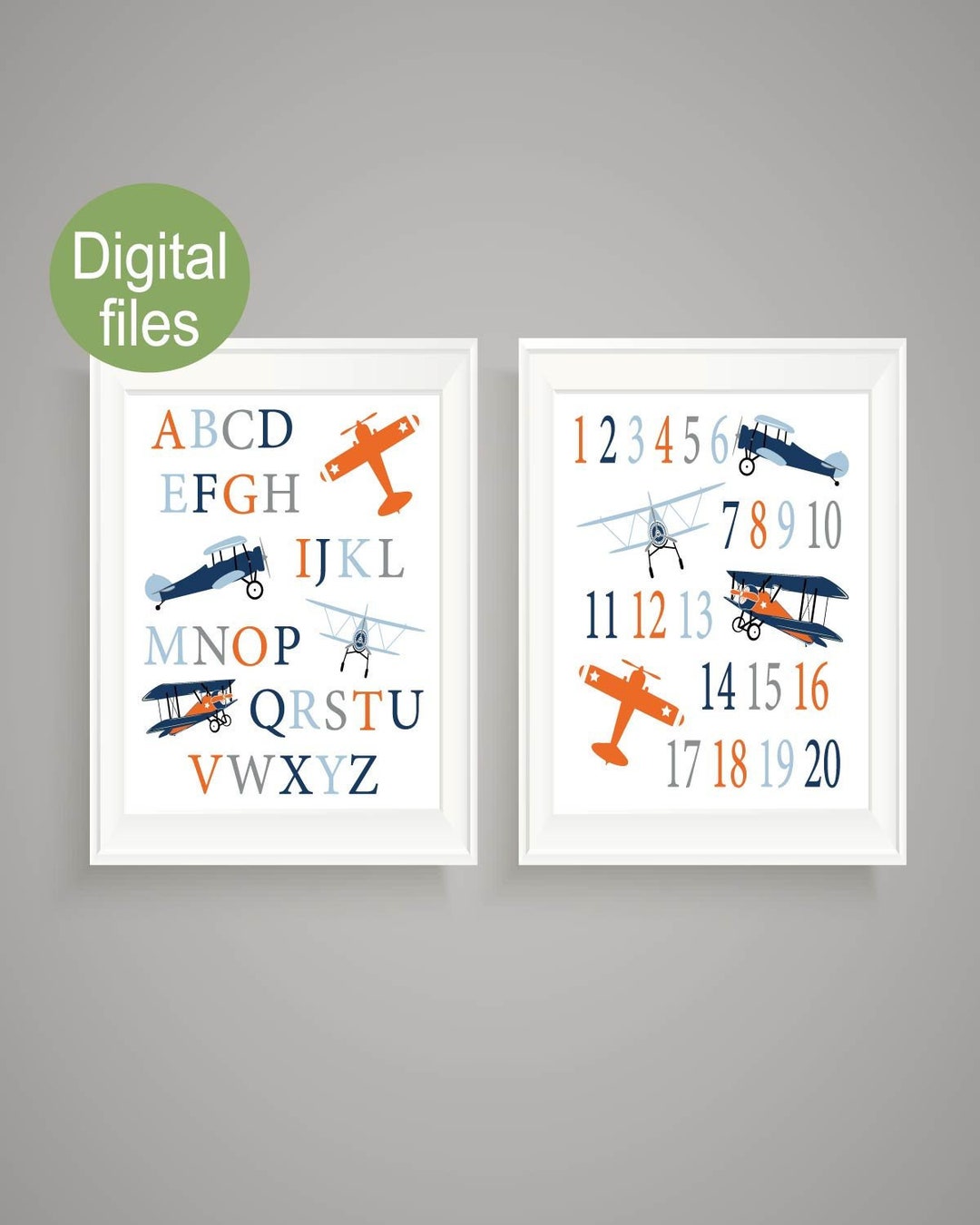 Airplane Nursery Wall Decor Airplane Nursery Baby Boy Nursery Baby Boy