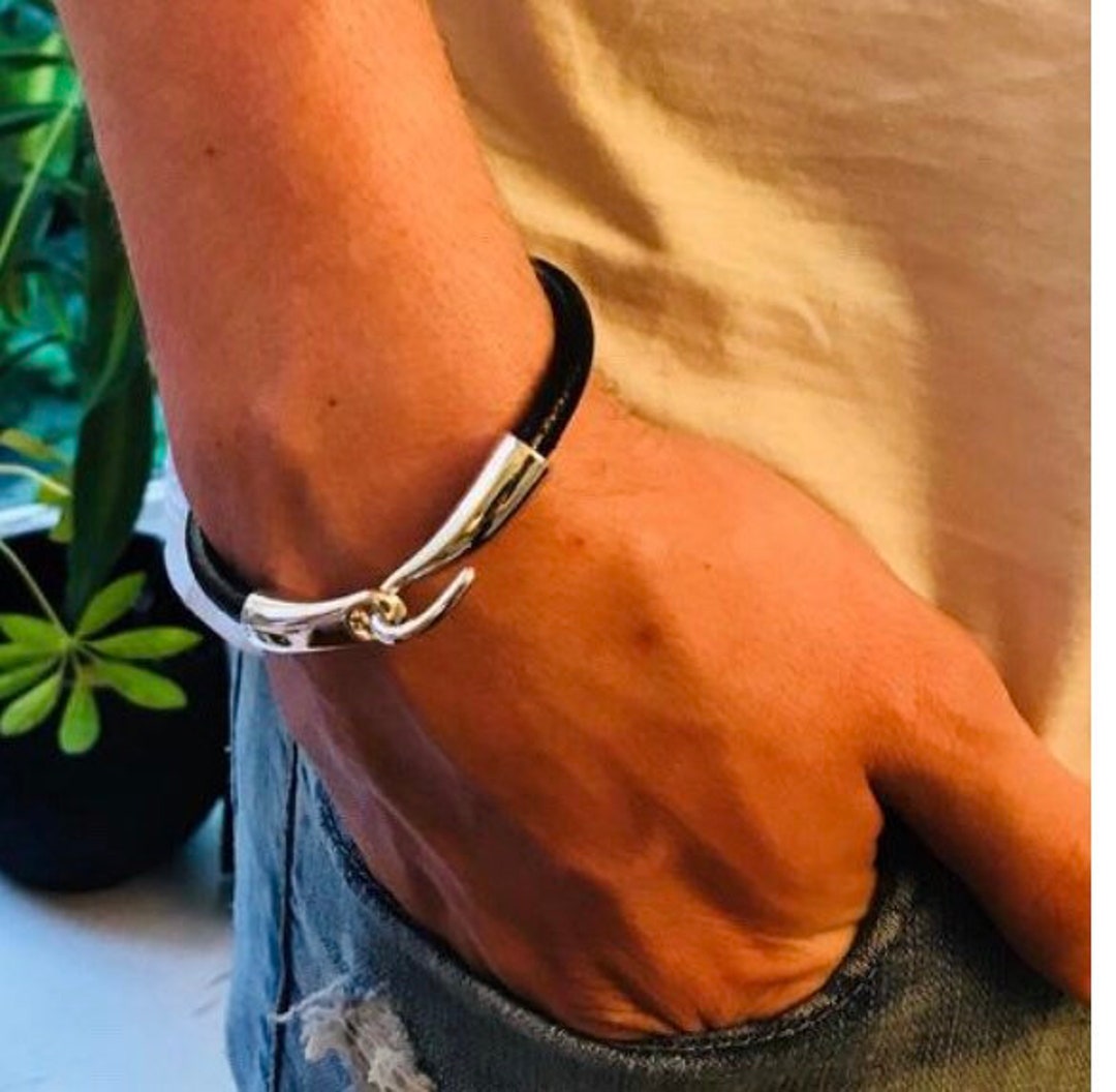 Leather Cord Bracelet for Men Third Anniversary Gift for Etsy