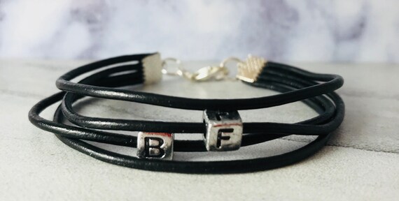 initial bracelet for boyfriend