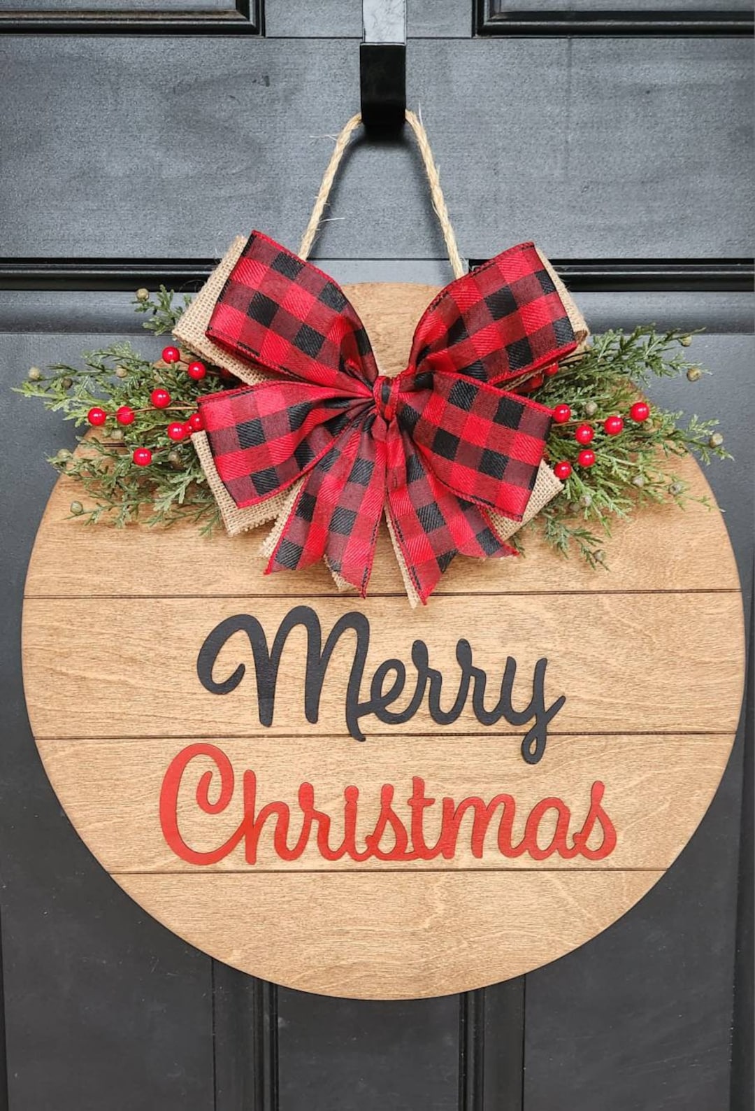 Christmas Door Hanger Holiday Door Hanger Christmas Gift Housewarming