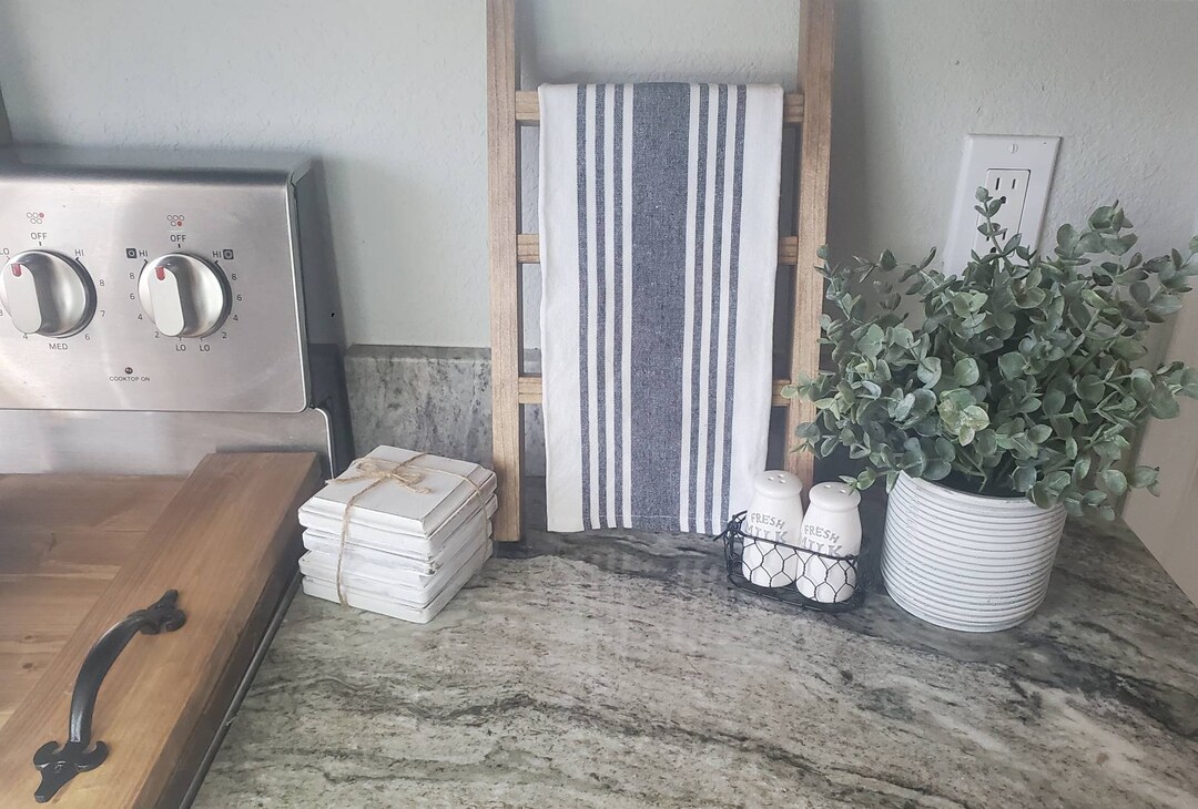 Kitchen Towel Ladder Hand Towel Ladder Tea Towel Ladder Etsy