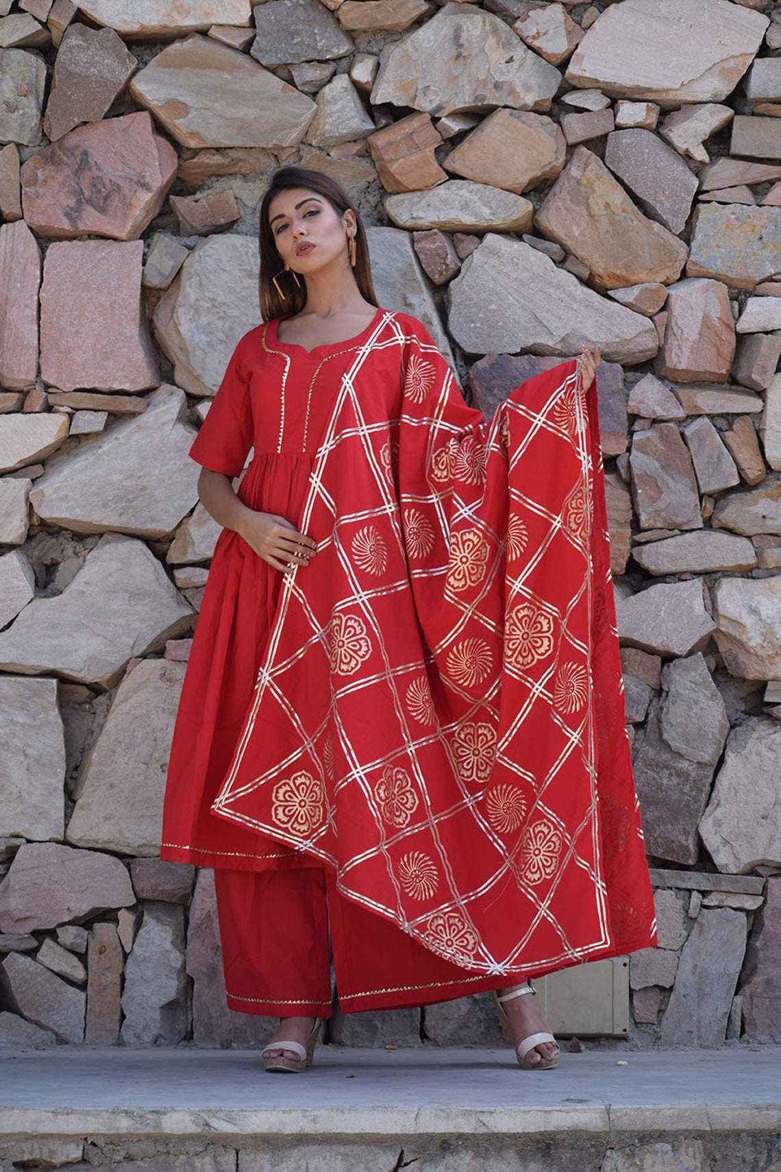 gher wala plazo kurti