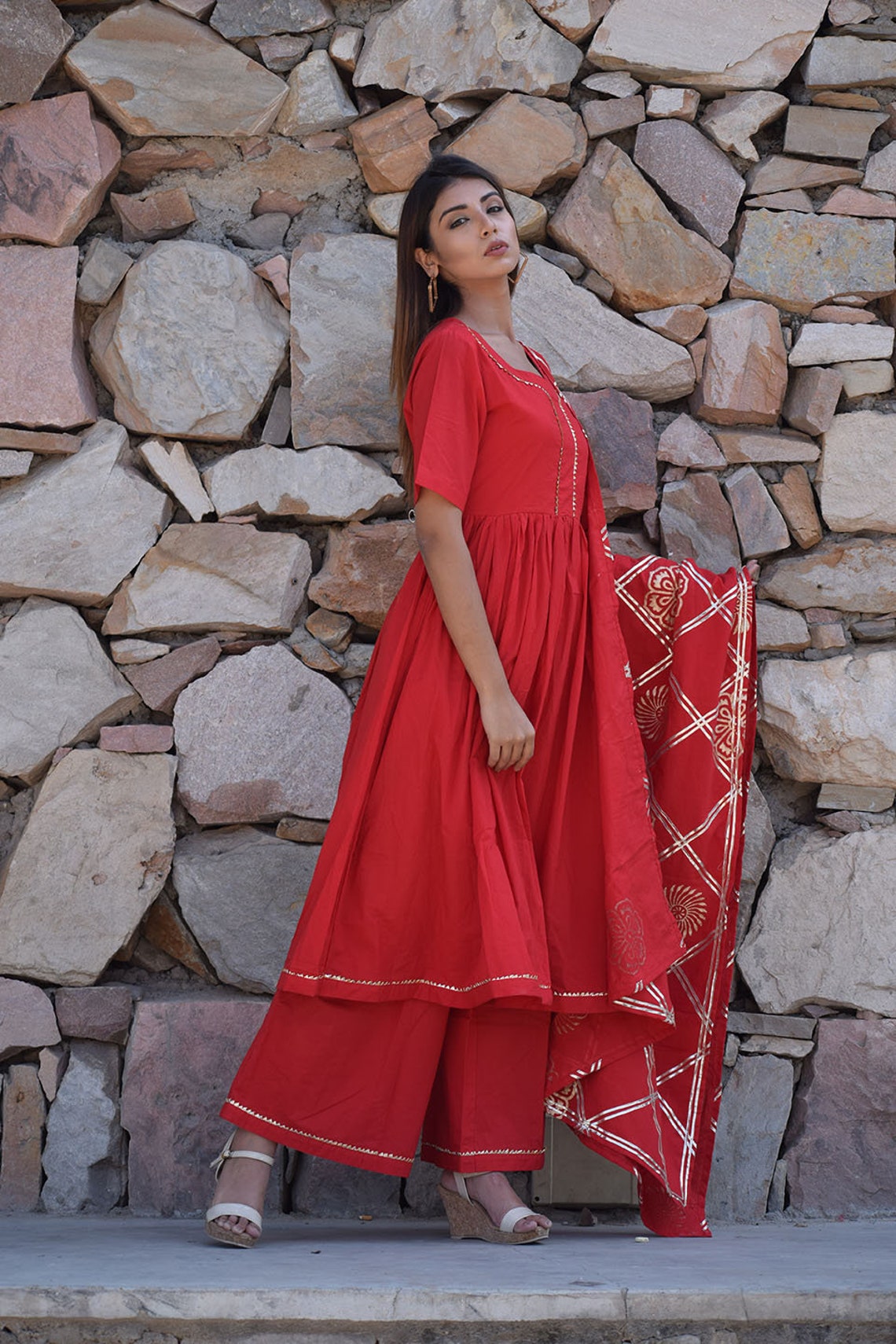 gher wala plazo kurti