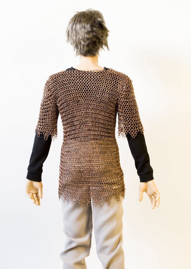 Hauberk chain armour chainmail ringmail medieval armor Etsy
