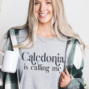 Scottish T-shirt in 9 Colours XS-4XL, Caledonia Is Calling Me, Scotland Shirt, Scottish Patriotic, Highlands, Alba T-Shirt