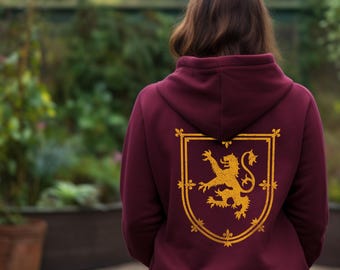 Scottish Lion Rampant Hoodie: Patriotic Scotland Pullover
