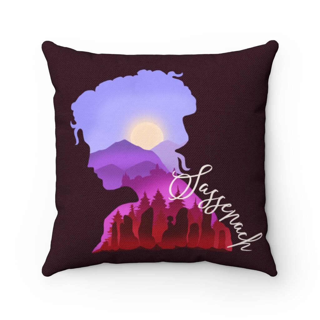 Coussin Outlander Sassenach avec Oreiller Dodu Intérieur. Choix de 3 Tailles