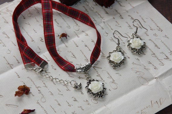 Choice of Clan Tartan Necklace Earrings Scottish Necklace Tartan Jewelry Scottish Clan Gifts Outlander Jewelry SS1066 Etsy