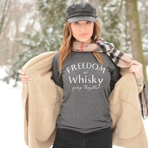 Freedom and Whisky Long Sleeve T-Shirt: Scottish Burns Night Gift image 3