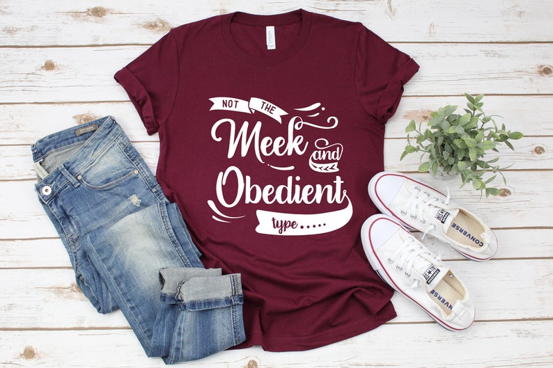 not the meek and obedient type shirt