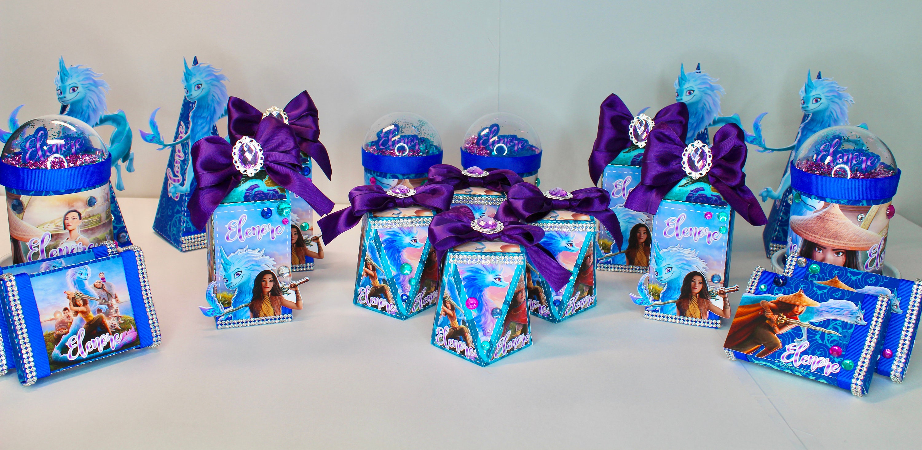 Raya and the Last dragon Party set 20 pieces Favor boxes | Etsy