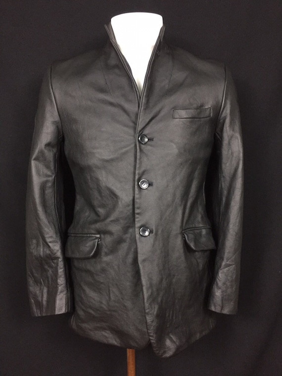 Yohji Yamamoto Blazer Leather Jacket