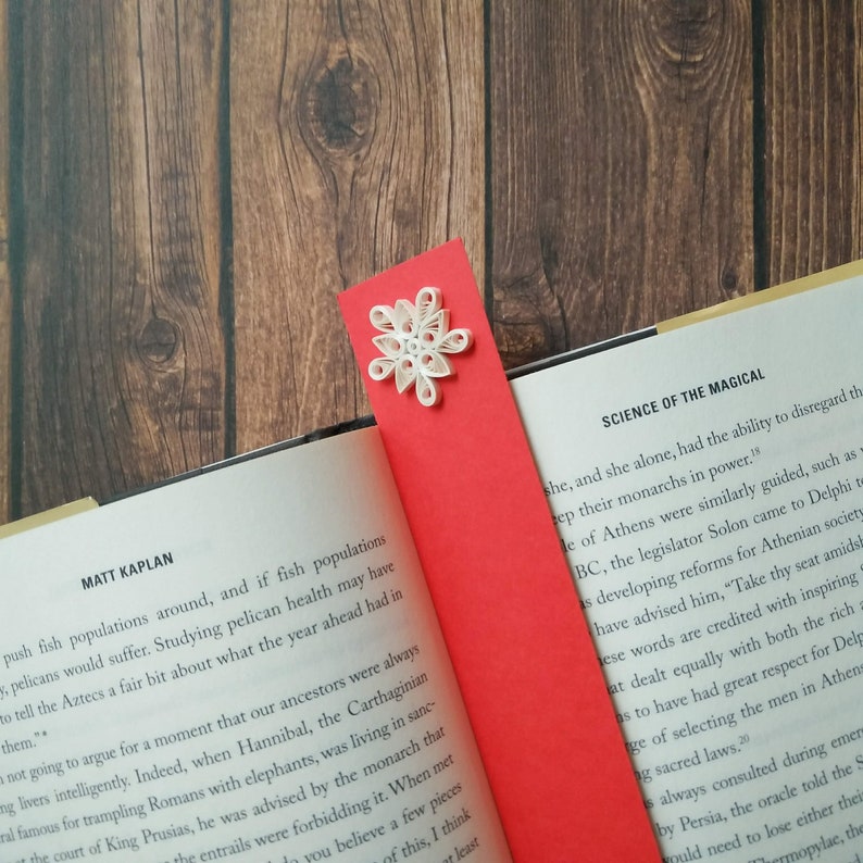 Unique Handmade Bookmark by Paper Quilling as Gift for Etsy