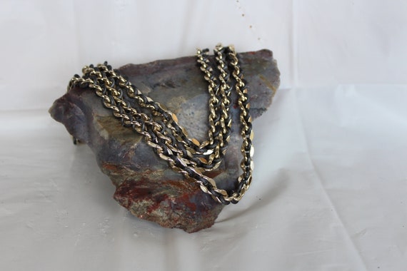 Unique Vintage 3-Strand Sarah Coventry Chain Link… - image 1