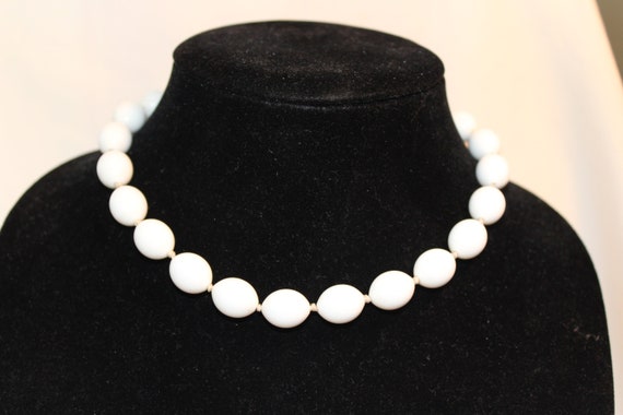 Trifari Vintage Faux Pearl Choker Necklace - image 1