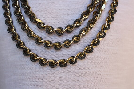 Unique Vintage 3-Strand Sarah Coventry Chain Link… - image 9