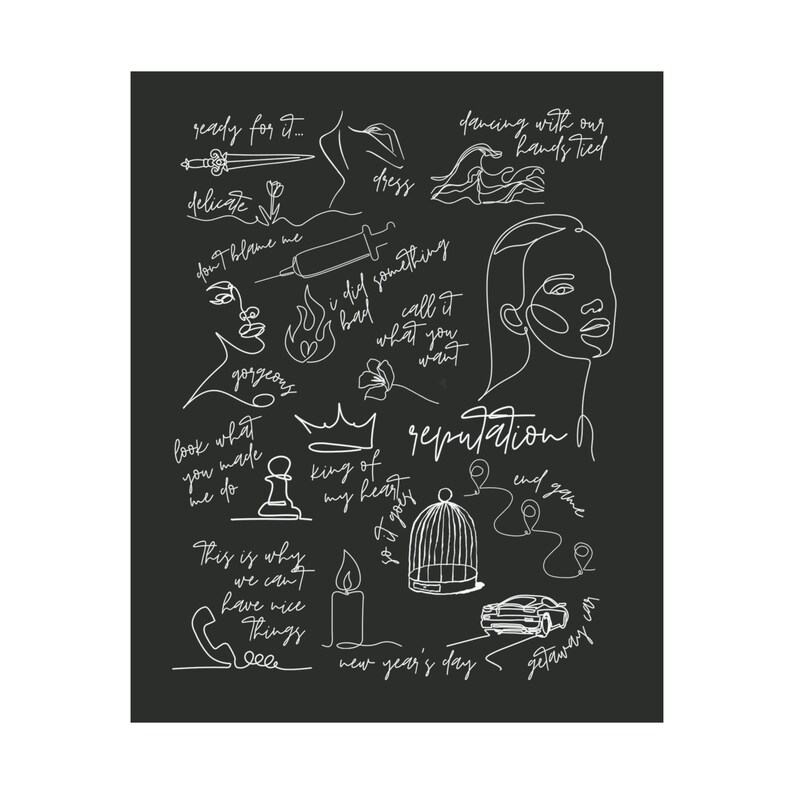 Reputation Era Collage, Reputation Album Tracklist, Reputation Taylor ...