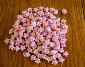 Pink Lucky Stars - Origam Stars - Lucky Stars - Wishing Stars - Party Decor - 100 Lucky Stars - Ready To Ship