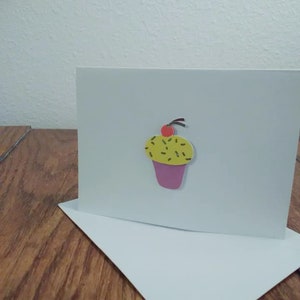 Kinder-Geburtstagskarte - Cupcake Grußkarte - einfache Grußkarte - Geburtstagskarte - Kinder Geburtstag - sofort lieferbar