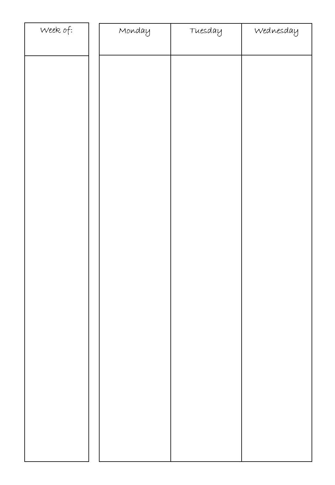 Weekly Planner Page Planner Printable Bujo Bullet Journal Bujo Download ...
