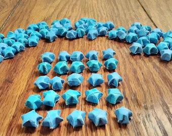 Blue Origami Stars - Lucky Stars - Party Decor - Birthday Decor - WIshing Stars - Ready To Ship