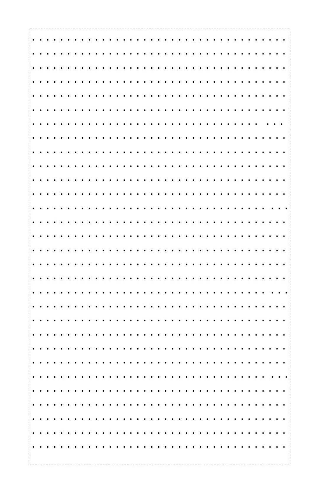 Dot Grid Paper Bullet Journal Printable Happy Planner Download Digital
