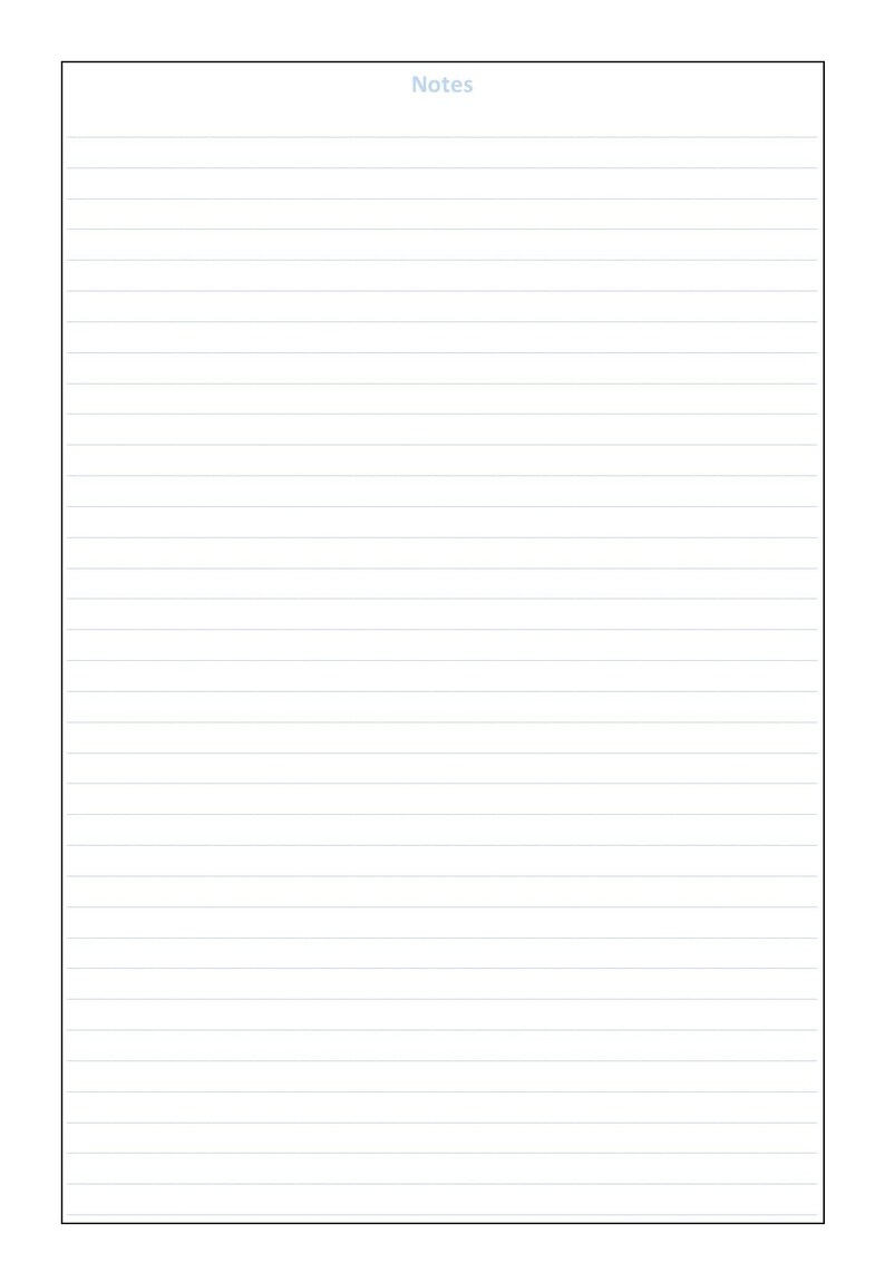 notebook paper printable notebook student notebook planner printable bullet journal digital download notebook paper printable
