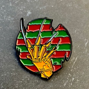 Freddy Krueger Inspired Horror Enamel Pin