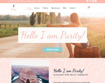 WordPress Theme Pre Built Website, WordPress website template for Ecommerce, WordPress Website Design, Website Template Design, Customizable