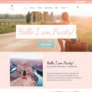 Sito Web precostruito con temi WordPress, modello di sito Web WordPress per l&#39;e-commerce, progettazione di siti Web WordPress, progettazione di modelli di siti Web, personalizzabile